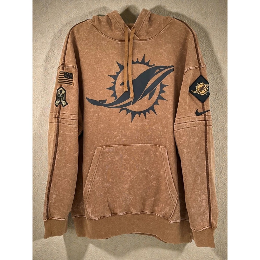 Nike Miami Dolphins "Salute to Service"‎ Team Issued Hoodie – Men's 2XL